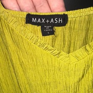 Max + Ash Lime Green Dress